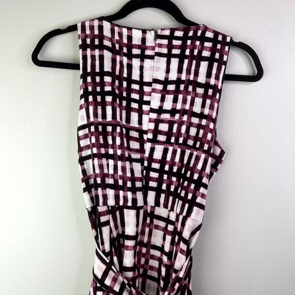 Elle purple plaid sleeveless‎ dress size small - Picture 8 of 9